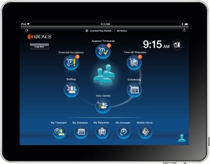 kronos workforce task management on tablet