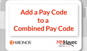 Add a Pay Code to a Combined Pay Code