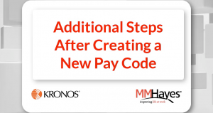 Additional Steps After Creating a New Pay Code