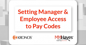Setting Manager & Employee Access to Pay Codes