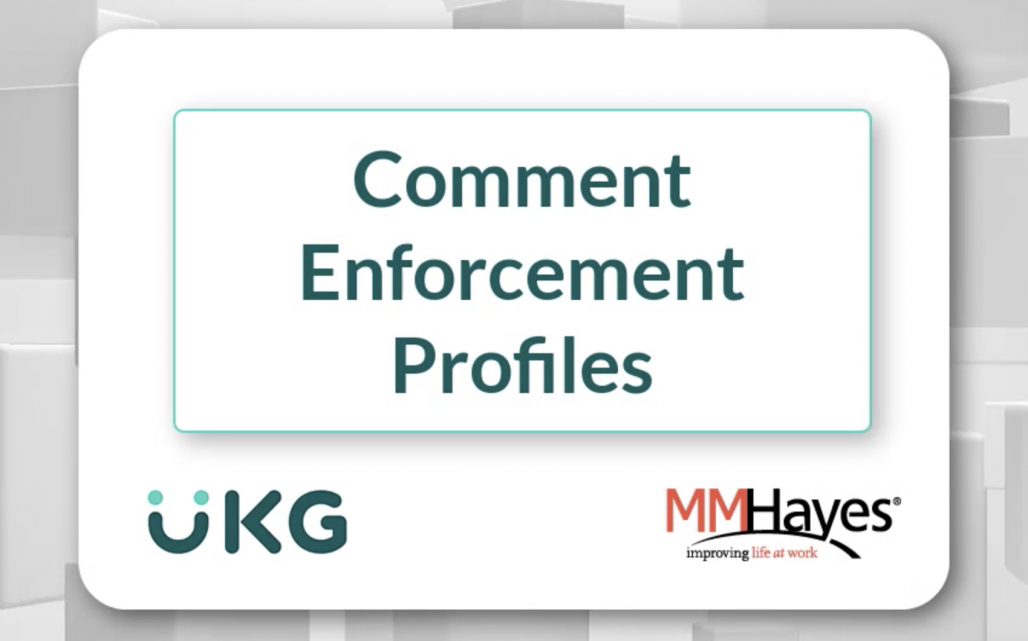 Comment Enforcement Profiles